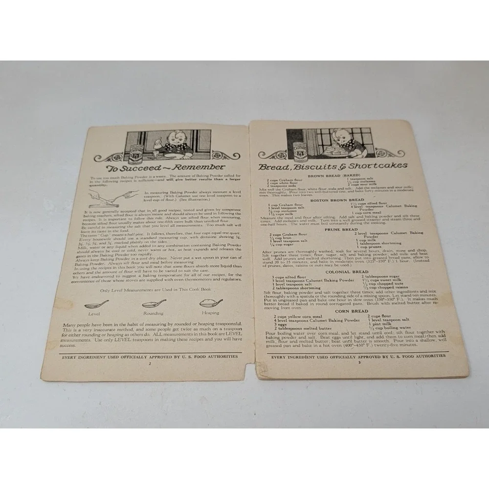 Vintage 1920s Calumet Baking‎ Powder Cook Book- Reliable Recipes for Baking